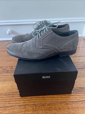 Hugo Boss ‘Hankies’ Suede Oxford Shoes